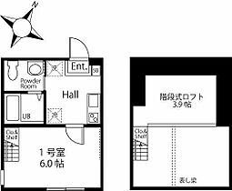 ハーミットクラブハウスキアーヴェＩＩＩＡ棟  ｜ 神奈川県横浜市保土ケ谷区峰岡町2丁目（賃貸アパート1R・1階・20.38㎡） その2