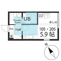 ハーミットクラブハウス井土ヶ谷ＩＩ  ｜ 神奈川県横浜市南区永田北1丁目（賃貸アパート1R・2階・16.50㎡） その2