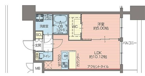 プレジオ難波EURO 0906｜大阪府大阪市浪速区塩草1丁目(賃貸マンション1LDK・9階・36.75㎡)の写真 その2