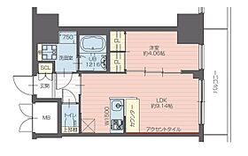 プレジオ永和EURO 0902 ｜ 大阪府東大阪市長栄寺(住居表示未定)（賃貸マンション1LDK・9階・33.96㎡） その2