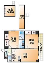 エステムコート神戸・県庁前IVグランディオ  ｜ 兵庫県神戸市中央区下山手通7丁目（賃貸マンション1LDK・12階・41.22㎡） その2