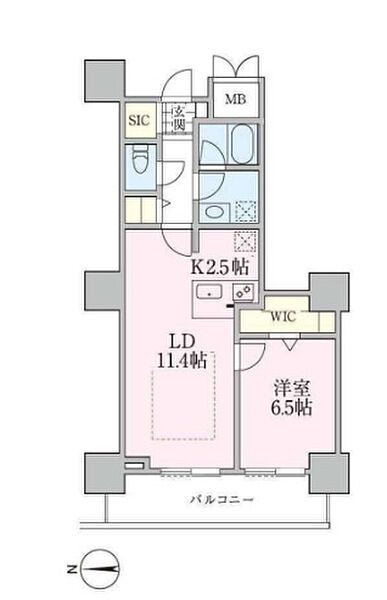 ロイヤルパークスタワー南千住 1206｜東京都荒川区南千住４丁目(賃貸マンション1LDK・12階・49.30㎡)の写真 その2