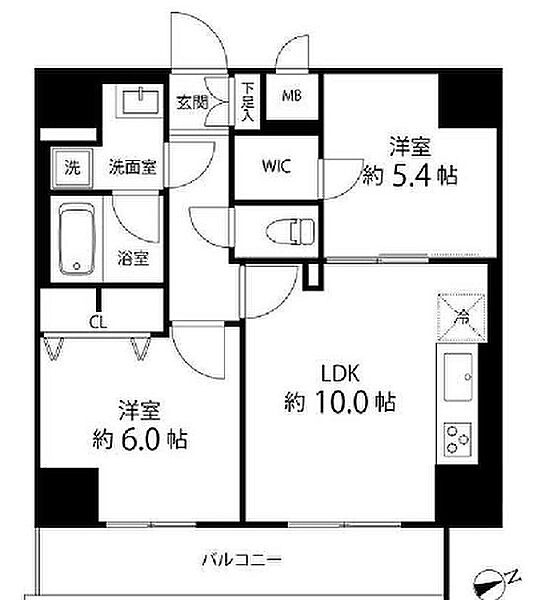 レフィールオーブ町屋駅前 601｜東京都荒川区荒川６丁目(賃貸マンション2LDK・6階・50.23㎡)の写真 その2