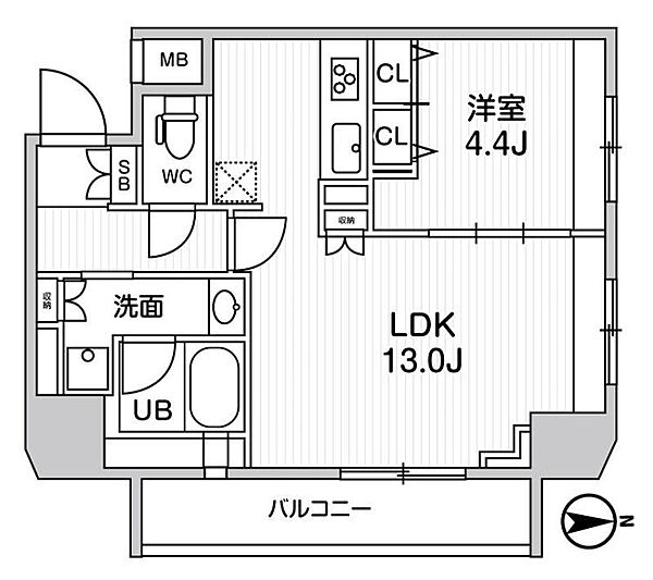 ジェノヴィア浅草橋IIスカイガーデン 1103｜東京都台東区鳥越１丁目(賃貸マンション1LDK・11階・43.70㎡)の写真 その2