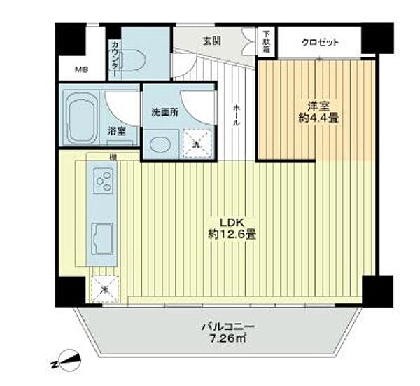 ラ・アトレ御苑内藤町グランガーデン 301｜東京都新宿区内藤町(賃貸マンション1LDK・3階・41.33㎡)の写真 その2