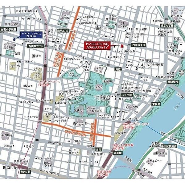 プレール・ドゥーク浅草IV 501｜東京都台東区浅草３丁目(賃貸マンション1LDK・5階・40.32㎡)の写真 その21