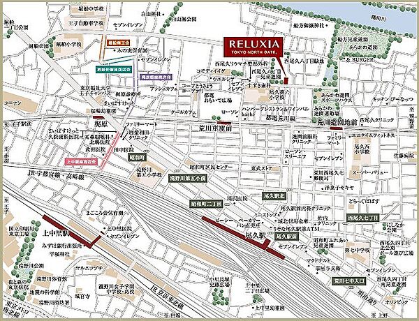 ＲＥＬＵＸＩＡ　ＴＯＫＹＯ　ＮＯＲＴＨ　ＧＡＴＥ 602｜東京都荒川区西尾久８丁目(賃貸マンション1K・6階・25.56㎡)の写真 その3