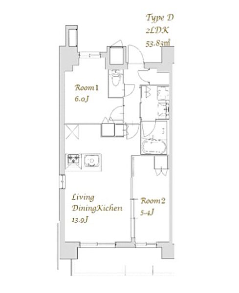 スプランディッド南千住 903｜東京都台東区清川２丁目(賃貸マンション2LDK・9階・53.83㎡)の写真 その2