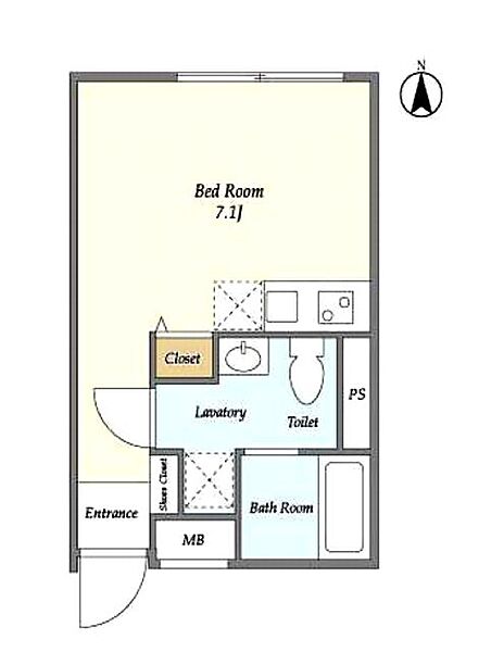 リーガランド四谷三丁目（ＬＥＧＡＬＡＮＤ四谷三丁目） 302｜東京都新宿区愛住町(賃貸マンション1R・3階・20.72㎡)の写真 その2