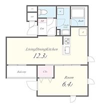 ハルズコート市谷台町 101 ｜ 東京都新宿区市谷台町7-4（賃貸マンション1LDK・1階・43.85㎡） その2