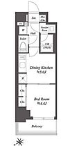 ブランシエスタ台東根岸 508 ｜ 東京都台東区根岸３丁目7-7（賃貸マンション1DK・5階・25.58㎡） その2