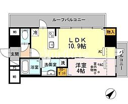 JPnoie早稲田 1LDKの間取図画像