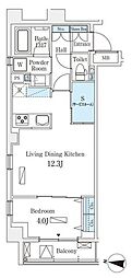 ラティエラ中野新井 1SLDKの間取図画像
