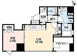 希神楽坂テラス 1LDKの間取図画像
