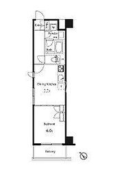 プライマル小石川 1DKの間取図画像
