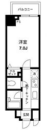 プライムアーバン飯田橋 1Kの間取図画像