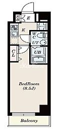 GRANPASEO神楽坂 1Kの間取図画像