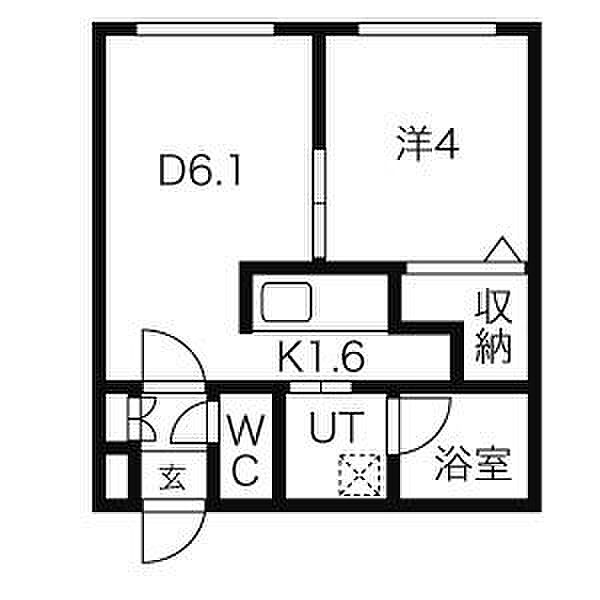 北海道札幌市東区北十三条東2丁目(賃貸マンション1LDK・2階・27.54㎡)の写真 その2
