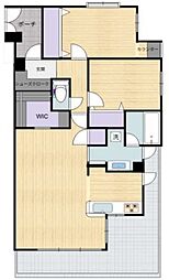 ロータリーパレス佐貫 2LDKの間取図画像