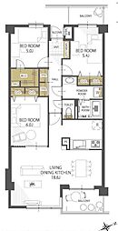 シティパル八柱 3LDKの間取図画像