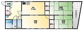 南口マンション  ｜ 大阪府羽曳野市向野2丁目（賃貸マンション3LDK・2階・66.00㎡） その2