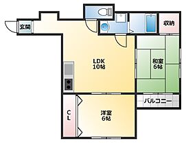 サンピアハイツIII  ｜ 大阪府八尾市東山本町6丁目（賃貸マンション2LDK・4階・48.52㎡） その2