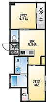 Domani  ｜ 大阪府羽曳野市野々上5丁目（賃貸マンション2LDK・4階・35.60㎡） その2