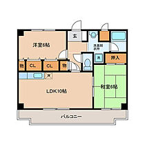 ラ・シーヌ恵我之荘  ｜ 大阪府羽曳野市南恵我之荘4丁目（賃貸マンション2LDK・2階・51.84㎡） その2