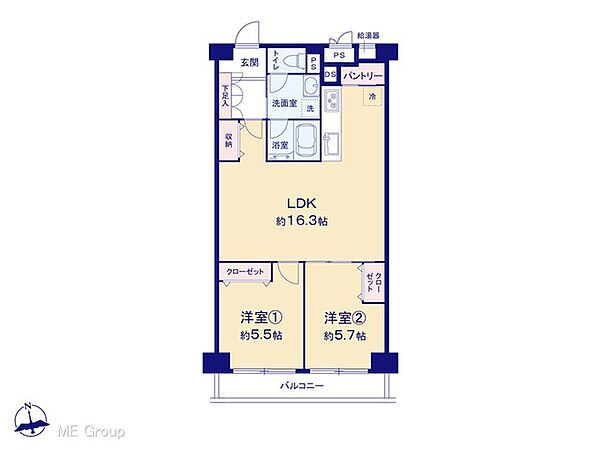 間取りを拡大表示