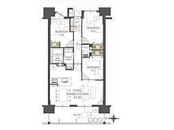 レーベンリヴァーレタワーザ・テラス 3LDKの間取図画像