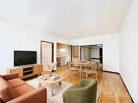 落ち着いた雰囲気のＬＤＫは家族みんなの快適空間　※家具はCGです