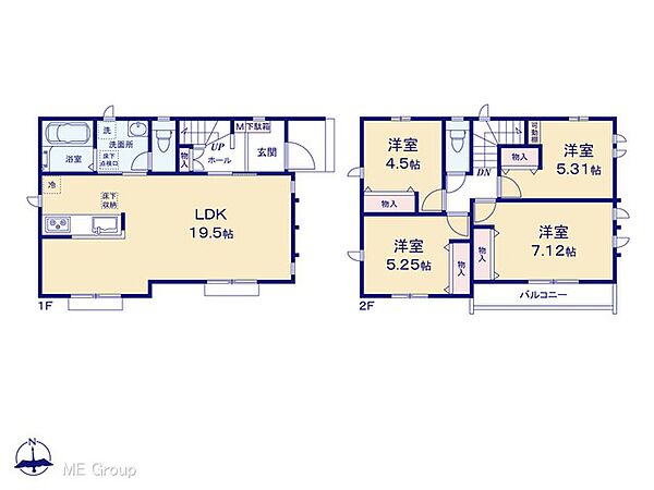 間取りを拡大表示