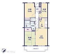 ステイツ新所沢 3LDKの間取図画像