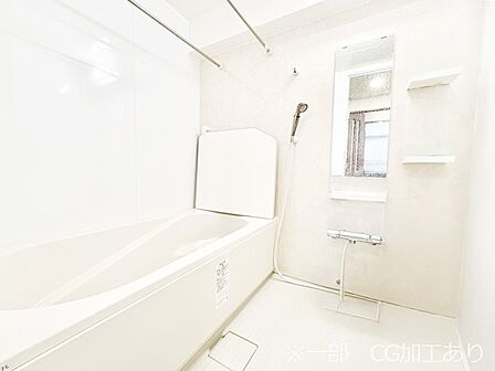 落ち着いた雰囲気でゆっくりお寛ぎいただけるバスルーム