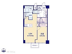 日興パレス高田馬場 1LDKの間取図画像
