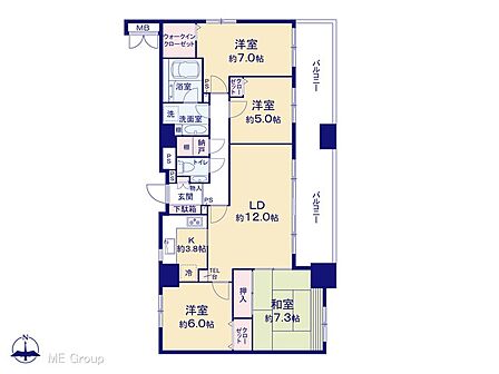 4LDK 間取り