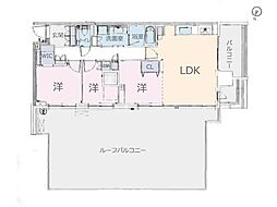 パークシティ高田馬場 3LDKの間取り