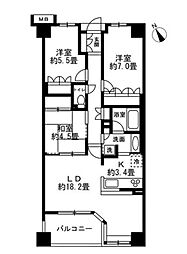 間取図画像 3LDK