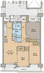 ルアンジュ海老名 3LDKの間取図画像