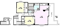 川奈ビル 2LDKの間取図画像