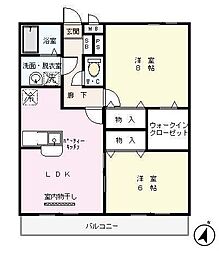 フェニックス妙蓮寺 2LDKの間取図画像