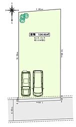 建築条件無し約40坪・間口約8mの土地
