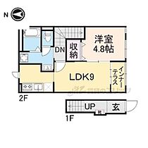 滋賀県米原市下多良２丁目（賃貸アパート1LDK・2階・41.98㎡） その2