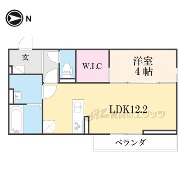 メゾンクレール瀬田北 302｜滋賀県大津市大萱６丁目(賃貸アパート1LDK・3階・41.86㎡)の写真 その2