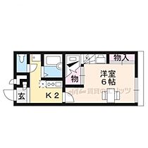 滋賀県大津市雄琴北１丁目（賃貸アパート1K・2階・23.18㎡） その2