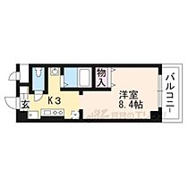 滋賀県大津市晴嵐１丁目（賃貸マンション1K・4階・25.44㎡） その2