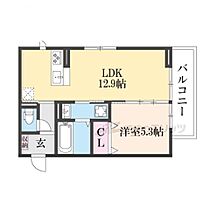 滋賀県栗東市北中小路（賃貸アパート1LDK・2階・42.66㎡） その2