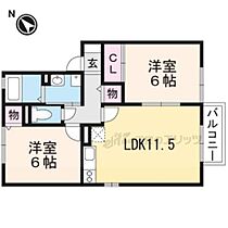 ラグージュ　Ａ棟 205 ｜ 滋賀県甲賀市水口町八光（賃貸アパート2LDK・2階・53.76㎡） その2