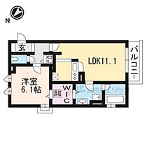 滋賀県草津市野村６丁目（賃貸アパート1LDK・1階・46.17㎡） その2