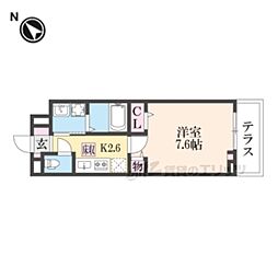 JR東海道・山陽本線 瀬田駅 徒歩10分の賃貸アパート 1階1Kの間取り